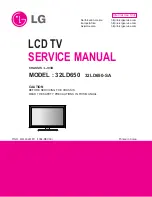 LG 32LD650 Service Manual предпросмотр