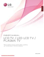 Предварительный просмотр 1 страницы LG 32LE4 Series Owner'S Manual