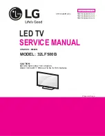 LG 32LF500B Service Manual предпросмотр