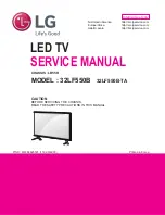 Preview for 1 page of LG 32LF550B Service Manual