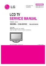 Preview for 1 page of LG 32LG2100-ZA Service Manual