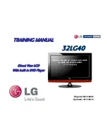 LG 32LG40 Series Training Manual preview