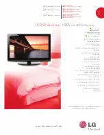 Preview for 1 page of LG 32LG500H Brochure & Specs