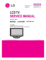 Preview for 1 page of LG 32LH20D Service Manual