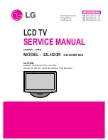 Preview for 1 page of LG 32LH20R Service Manual