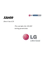 Предварительный просмотр 80 страницы LG 32LH30 Series Training Manual