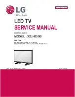 Предварительный просмотр 1 страницы LG 32LH570B Service Manual