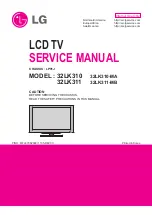 LG 32LK311 Service Manual preview