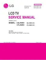 Preview for 1 page of LG 32LK450 Service Manual