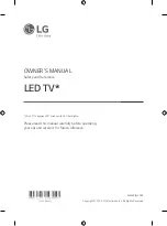 Предварительный просмотр 1 страницы LG 32LM55 Series Owner'S Manual