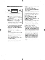 Предварительный просмотр 2 страницы LG 32LM550BPVA.AFB Owner'S Manual