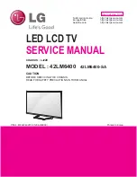 Preview for 1 page of LG 32LM6200 Service Manual