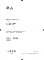 Предварительный просмотр 1 страницы LG 32LM620BPSA Owner'S Manual