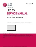 Предварительный просмотр 1 страницы LG 32LM620BPUA Service Manual