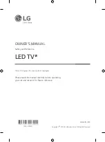 Предварительный просмотр 1 страницы LG 32LM63 Series Owner'S Manual