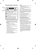 Предварительный просмотр 2 страницы LG 32LM63 Series Owner'S Manual