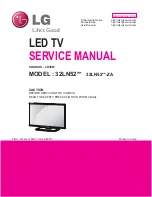 LG 32LN52 Series Service Manual предпросмотр