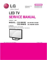 Предварительный просмотр 1 страницы LG 32LN5400 Service Manual