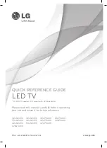 Предварительный просмотр 1 страницы LG 32LN549C Quick Reference Manual