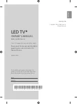 Предварительный просмотр 3 страницы LG 32LQ631CBSA Owner'S Manual