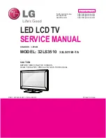 Предварительный просмотр 1 страницы LG 32LS3150-TA Service Manual