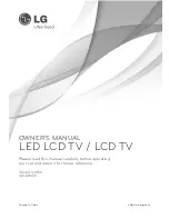 Preview for 33 page of LG 32LS3450 Owner'S Manual