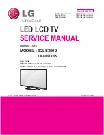 Preview for 1 page of LG 32LS3500 Service Manual