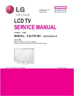 LG 32LT670H Service Manual preview