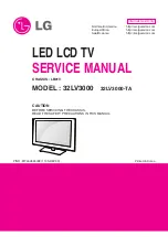 Предварительный просмотр 1 страницы LG 32LV3000 Service Manual