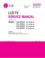 LG 32LV5700 Service Manual предпросмотр