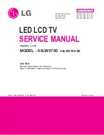 Preview for 1 page of LG 32LW5700 Service Manual