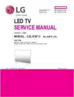 Preview for 1 page of LG 32LX30*C Service Manual