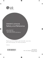 Предварительный просмотр 3 страницы LG 32MN58H Owner'S Manual