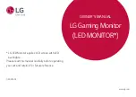 Предварительный просмотр 1 страницы LG 34GK950F Owner'S Manual