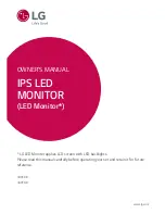 LG 34UC88 Owner'S Manual preview