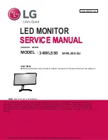 Preview for 1 page of LG 34WL550 Service Manual