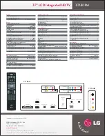 Предварительный просмотр 2 страницы LG 37LB1DA -  - 37" LCD TV Brochure