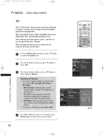 Предварительный просмотр 75 страницы LG 37LB1DA -  - 37" LCD TV Owner'S Manual