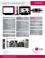 Предварительный просмотр 2 страницы LG 37LB5D Specifications