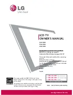 Предварительный просмотр 1 страницы LG 37LG700H Owner'S Manual