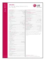 Preview for 2 page of LG 37LH40 Series Specifications