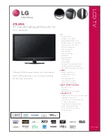 LG 37LH55 Specifications предпросмотр