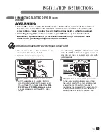 Предварительный просмотр 21 страницы LG 3828EL3010Y User'S Manual & Installation Instructions