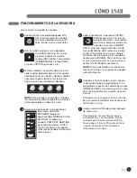 Предварительный просмотр 71 страницы LG 3828EL3010Y User'S Manual & Installation Instructions