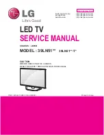 Preview for 1 page of LG 39LN51 Series Service Manual