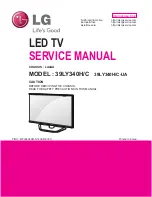 Предварительный просмотр 1 страницы LG 39LY340C Service Manual