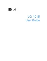 Preview for 4 page of LG 4015 User Manual