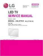 LG 40LX770H Service Manual preview