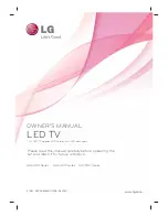 Предварительный просмотр 1 страницы LG 42GA6400 Owner'S Manual