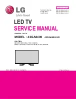 Preview for 1 page of LG 42GA6400 Service Manual